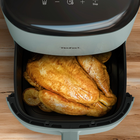 Friteuza cu aer cald Tefal Easy Fry POP EY2454E0, 1500 W, 5 L, - Air fryer cu 10 programe automate, temperatura ajustabila, invelis antiaderent, ecran [1]