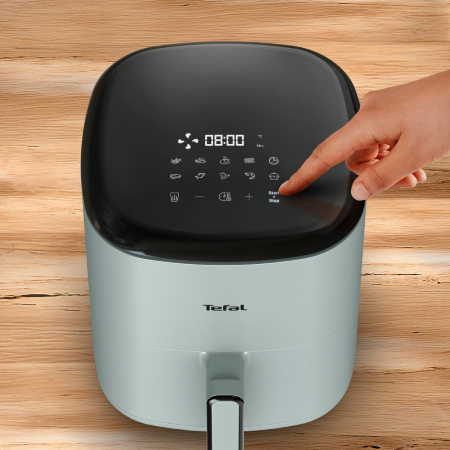 Friteuza cu aer cald Tefal Easy Fry POP EY2454E0, 1500 W, 5 L, - Air fryer cu 10 programe automate, temperatura ajustabila, invelis antiaderent, ecran [2]