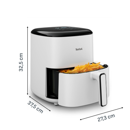 Friteuza cu aer cald Tefal Easy Fry POP EY245GE0, 1500 W, 5 L, - Air fryer cu 10 programe automate, temperatura ajustabila, invelis antiaderent, ecran LCD, oprire automata, alb Friteuza cu aer cald Te [7]