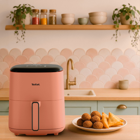 Friteuza cu aer cald Tefal Easy Fry POP EY245TE0, 1500 W, 5 L, - Air fryer cu 10 programe automate, temperatura ajustabila, invelis antiaderent, ecran [2]