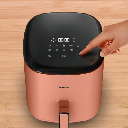 Friteuza cu aer cald Tefal Easy Fry POP EY245TE0, 1500 W, 5 L, - Air fryer cu 10 programe automate, temperatura ajustabila, invelis antiaderent, ecran [1]