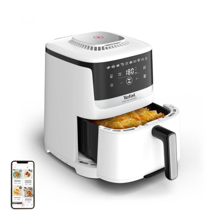 Friteuza cu aer cald Tefal Easy Fry Silence EY5521E0, 1670W, 5L, 10 programe automate, tehnologie Extra-Crisp, temperatura ajustabila, ecran LCD, o [12]