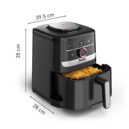 Friteuza cu aer cald Tefal Easy Fry Silence EY5728E1, 1670W, 5L, 11 programe, gatire silentioasa, functie Smart Assist, display LCD, temperatura [13]