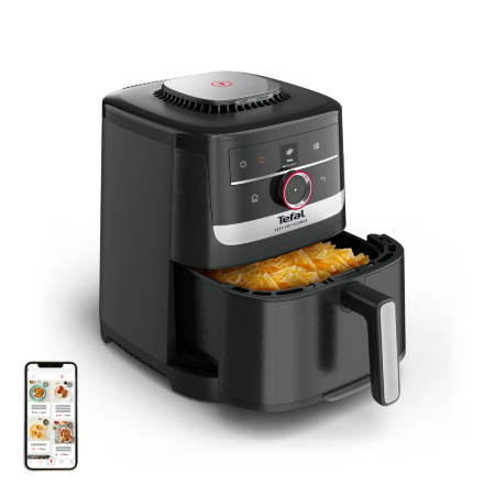 Friteuza cu aer cald Tefal Easy Fry Silence EY5728E1, 1670W, 5L, 11 programe, gatire silentioasa, functie Smart Assist, display LCD, temperatura [11]