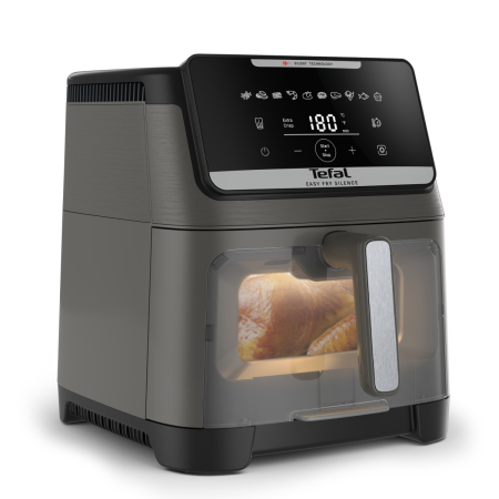 Friteuza cu aer cald Tefal Easy Fry Silence EY846HE0, 1800W, 7L - Air fryer cu 10 programe automate, ecran LCD, silentioasa, tehnologie Extra Crisp [6]