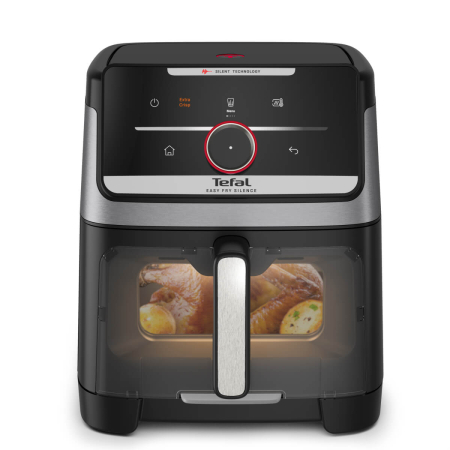 Friteuza cu aer cald Tefal Easy Fry Silence EY876DE0, 1800W, capacitate 7 L, 12 programe, oprire automata, temperatura ajustabila, ecran LCD, tehn [1]