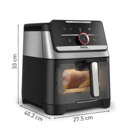 Friteuza cu aer cald Tefal Easy Fry Silence EY876DE0, 1800W, capacitate 7 L, 12 programe, oprire automata, temperatura ajustabila, ecran LCD, tehn [3]