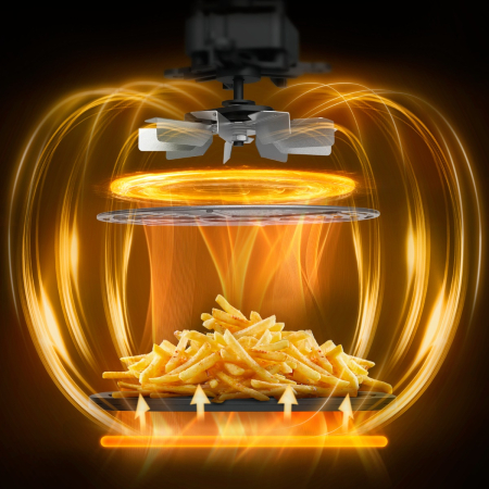 Friteuza cu aer cald Tefal Easy Fry XL Surface FW4018E0, 2200 W, 4 L - Air fryer cu 8 programe automate, tehnologie Extra-Crisp, temperatura ajustabil [4]