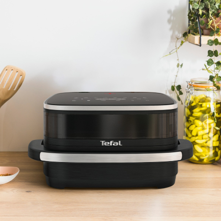 Friteuza cu aer cald Tefal Easy Fry XL Surface FW4018E0, 2200 W, 4 L - Air fryer cu 8 programe automate, tehnologie Extra-Crisp, temperatura ajustabil [3]