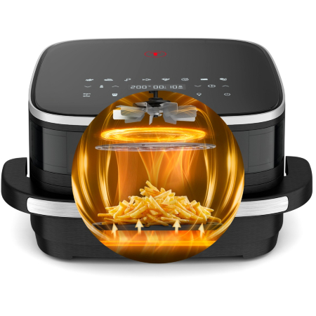 Friteuza cu aer cald Tefal Easy Fry XL Surface FW4018E0, 2200 W, 4 L - Air fryer cu 8 programe automate, tehnologie Extra-Crisp, temperatura ajustabil [8]