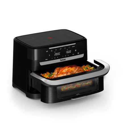 Friteuza cu aer cald Tefal Ever Fry Dual Flex EY9288E0, 2700 W, 9 L, - Air fryer cu 7 programe automate, tehnologie avansata Infra-Heat™, 11 functii [13]
