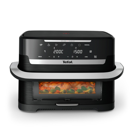 Friteuza cu aer cald Tefal Ever Fry Dual Flex EY9288E0, 2700 W, 9 L, - Air fryer cu 7 programe automate, tehnologie avansata Infra-Heat™, 11 functii [11]