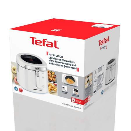 Friteuza Tefal Filtra Vision FF2541E0, 1900W, capacitate ulei 2.1L, capacitate alimente 1.2 KG, invelis antiaderent, filtru metalic, fereastra pen [6]