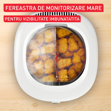 Friteuza Tefal Filtra Vision FF2541E0, 1900W, capacitate ulei 2.1L, capacitate alimente 1.2 KG, invelis antiaderent, filtru metalic, fereastra pen [9]