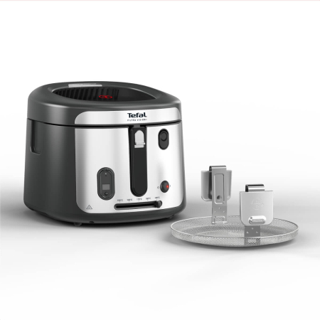 Bucatarie - Friteuza Tefal Filtra Vision+ FF2588E0, 1900W, capacitate ulei 2.1L, capacitate alimente 1.2 KG, invelis antiaderent, filtru metalic, fereastra pe
