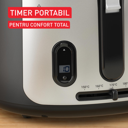 Friteuza Tefal Filtra Vision+ FF2588E0, 1900W, capacitate ulei 2.1L, capacitate alimente 1.2 KG, invelis antiaderent, filtru metalic, fereastra pe [1]