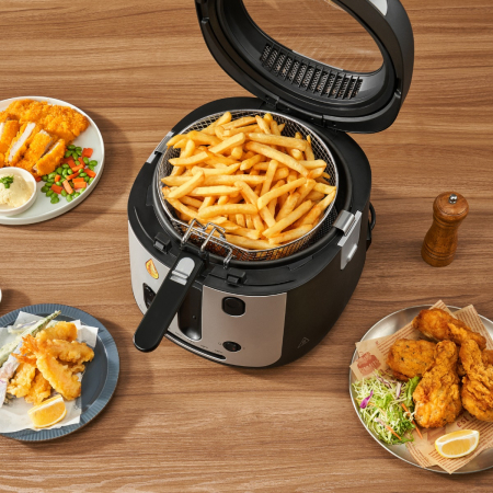 Friteuza Tefal Filtra Vision+ FF2588E0, 1900W, capacitate ulei 2.1L, capacitate alimente 1.2 KG, invelis antiaderent, filtru metalic, fereastra pe [6]