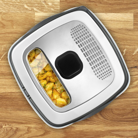 Friteuza Versalio Deluxe 9 in 1 FR495070, 1600 W, 9 programe, cronometru detasabil, fereastra de vizualizare, 1 KG / 2 L, alb [11]