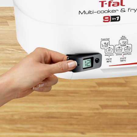 Friteuza Versalio Deluxe 9 in 1 FR495070, 1600 W, 9 programe, cronometru detasabil, fereastra de vizualizare, 1 KG / 2 L, alb [9]
