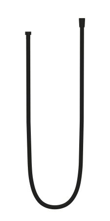 Furtun de dus Grohe 287422432, 1.75 m, 5 bar, 1/2 tip conexiune para dus, 1/2 tip conexiune baterie, Negru [2]