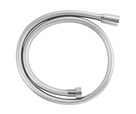 Pare, furtunuri si accesorii - Furtun dus Grohe 26334001, 1 m, 12 bar, 1/2 tip conexiune para dus, 1/2 tip conexiune baterie, furtun antirasucire, Crom