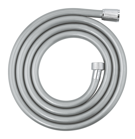 Sisteme de dus - Furtun dus Grohe 27173002, 2 m, 5 bar, 1/2 tip conexiune para dus, 1/2 tip conexiune baterie, conexiune universala, Crom