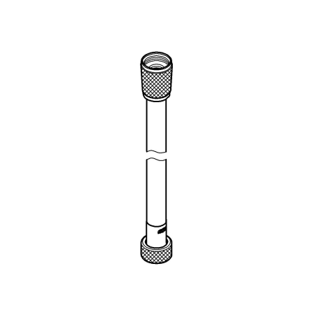 Furtun dus Grohe 28362DC1, SilverFlex, 1/2'' x 1/2'', 1.25 m, mat, otel satinat [3]