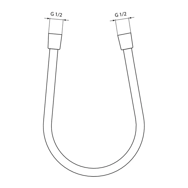 Furtun dus Ideal Standard IdealFlex negru mat 125 cm [1]