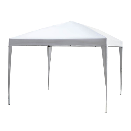 Prelate, pavilioane, umbrele terasa - Gazebo Pliabil pentru Gradina  - Alb, 2.95x2.95m, cu Accesorii Incluse
