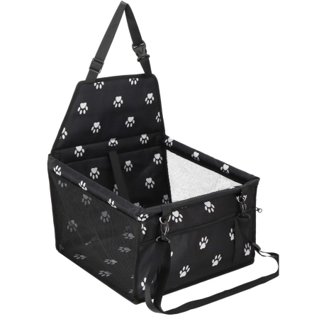 Pet Shop - Geanta auto de transport animale de companie, caini si pisci, negru, 40x43x30cm