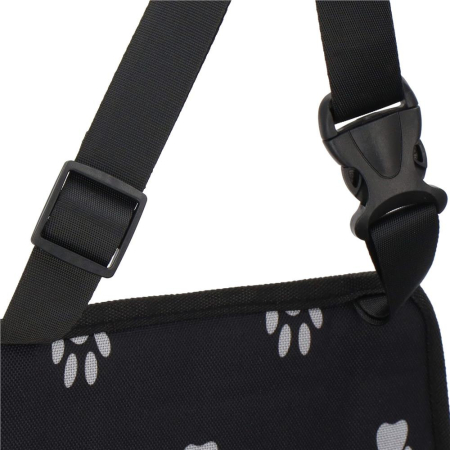Geanta auto de transport animale de companie, caini si pisci, negru, 40x43x30cm [9]