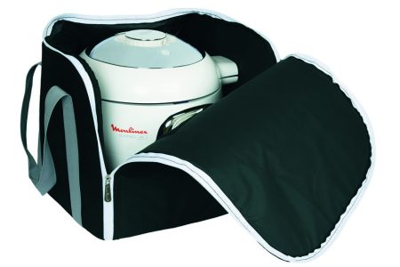 Geanta de transport Tefal XA607800 pentru multicooker Cook4me, 2 manere, captuseala din spuma, fund intarit, negru [3]
