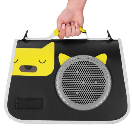 Geanta pentru transport animale mici, pentru caine si pisica, pliabila, 24x40x24 cm, negru [9]