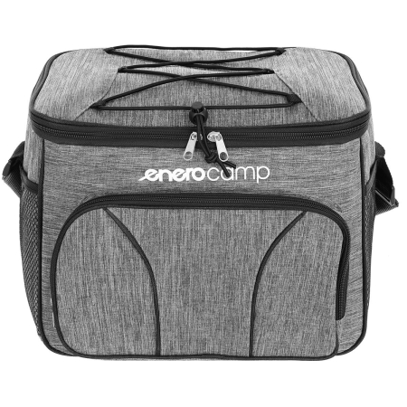 Geanta termica 18L cu buzunare laterale, strat termoizolant PEVA si curea reglabila, 33x21x26 cm, gri [3]