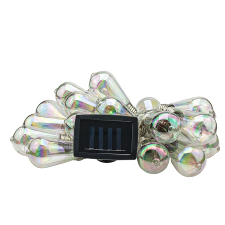 Ghirlanda luminoasa, LED, model Felisi, 20 becuri, 580cm, incarcare solara, lumina alb multicolor [8]