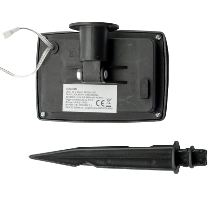 Ghirlanda luminoasa, LED, model Hemma, 10 becuri, 380cm, incarcare solara, lumina alb cald [9]