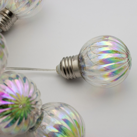 Ghirlanda luminoasa, LED, model Loris, 20 becuri, 580cm, incarcare solara, lumina alb multicolor [12]