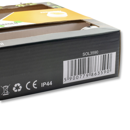 Ghirlanda luminoasa, LED, model Luca, 10 becuri, 380cm, incarcare solara, lumina alb rece [9]