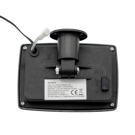 Ghirlanda luminoasa, LED, model Stripes, 10 becuri, 380cm, incarcare solara, lumina alb cald [7]