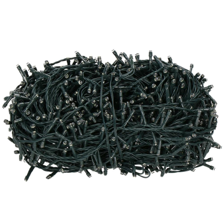 Ghirlanda luminoasa tip perdea Premium 300 LED-uri, 14,5m, 18Wati, interior/exterior, cu flash, alb cald (galben) [13]