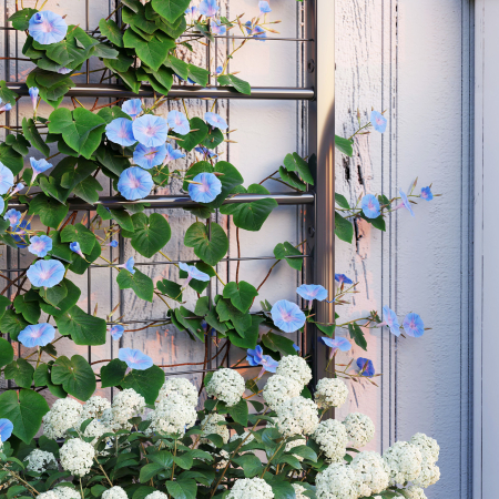  Ghiveci Ridicat pentru Gradina cu Suport pentru Plante Cataratoare din Otel Galvanizat, 90x40x120 cm, Negru [7]