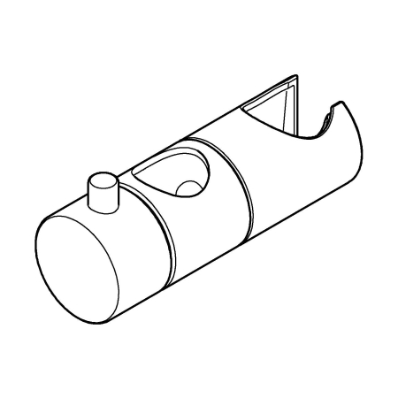 Glisor para de dus Grohe 12140000, 87 mm, 22 mm, universal, suport dus reglabil, pe perete, abs, metal, Crom [1]