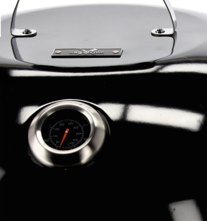 Gratar din otel pe carbuni, cu tava pentru cenusa, capac cu termometru, 90x71x111cm [2]