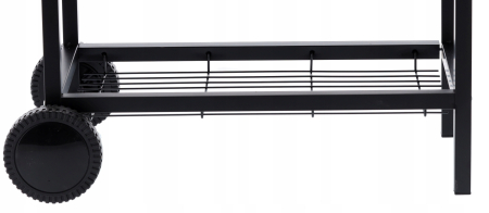 Gratar dreptunghiular pe carbuni, cu 2 suporti laterali si termometru capac, 101x70x94cm [1]