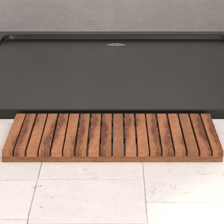 Gratar dus 5Five Acacia din lemn de salcam, antiderapant, 53x36x3 cm, natur [5]