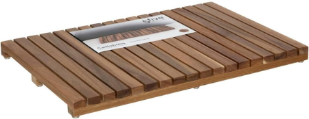 Gratar dus 5Five Acacia din lemn de salcam, antiderapant, 53x36x3 cm, natur [1]