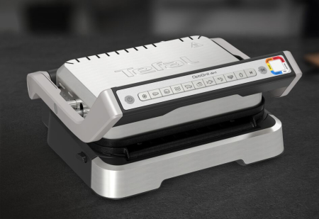 Gratar electric 4in1 multifunctional TEFAL OptiGrill Inox GC774D30, 9 programe, conectivitate la aplicatie, tava pentru cuptor, tavi detasabile, ar [5]