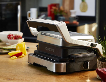 Gratar electric 4in1 multifunctional TEFAL OptiGrill Inox GC774D30, 9 programe, conectivitate la aplicatie, tava pentru cuptor, tavi detasabile, ar [15]