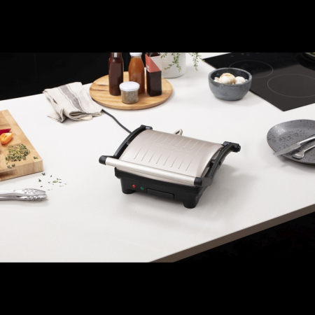 Gratar electric George Foreman Flexe Grill, placi detasabile, suprafata antiaderenta, colectare grasime, negru [3]