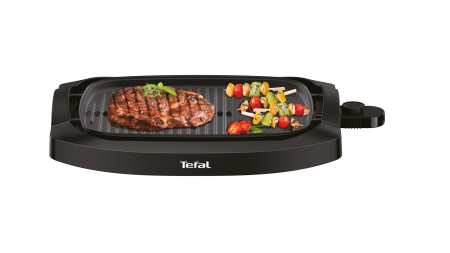 Gratar electric Health Multi Grill CB6A0830, 2000 W, termostat 5 nivele, suprafaţa antiaderenta, capac sticla, negru [5]